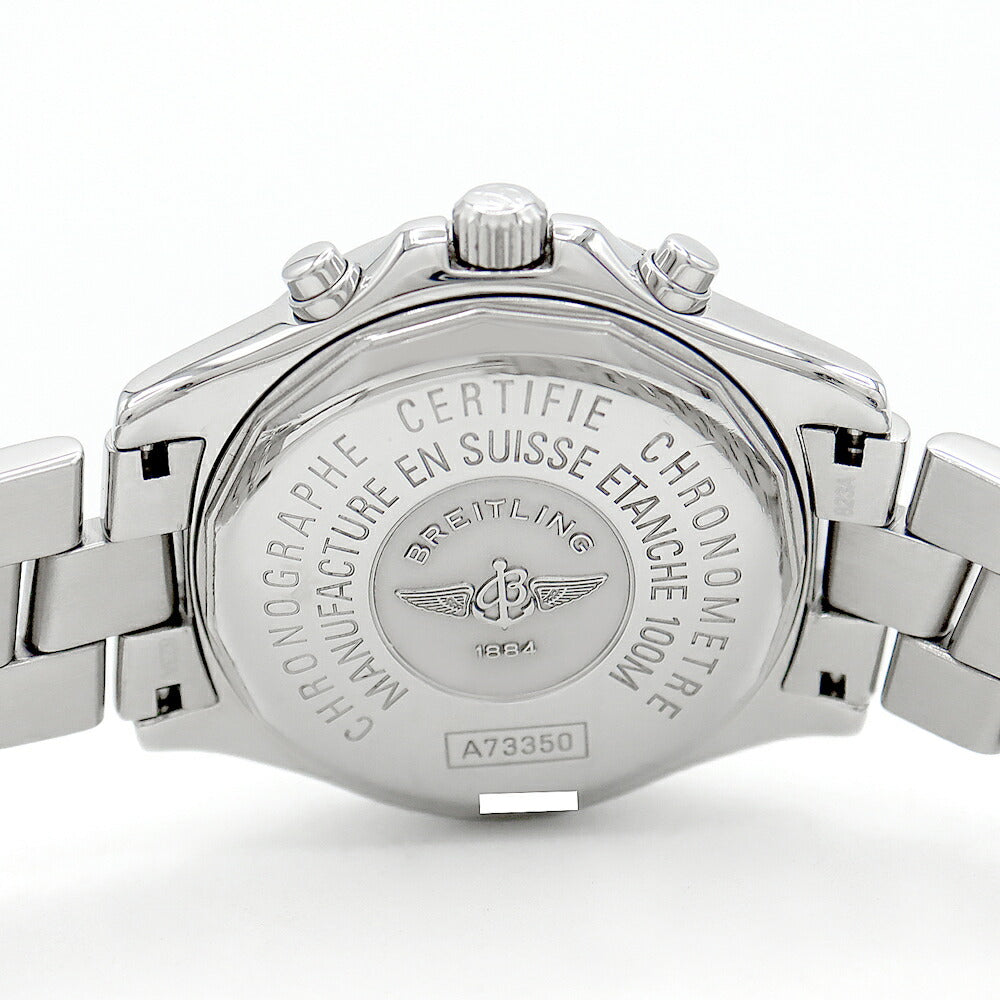 電池交換済 BREITLING ブライトリング コルト クロノグラフ A73350 デイト スモールセコンド 100m防水 青 ブルー SS ステンレス メンズ クォーツ【6ヶ月保証】【腕時計】【中古】