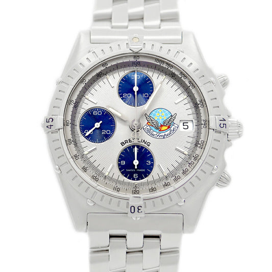 BREITLING ブライトリング クロノマット ブルーインパルス A13048 デイト シルバー SS ステンレス メンズ 自動巻き 【6ヶ月保証】【腕時計】【中古】