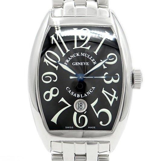FRANCK MULLER フランクミュラー カサブランカ 8880CDT デイト 黒 ブラック SS ステンレス メンズ 自動巻き【6ヶ月保証】【中古】【腕時計】