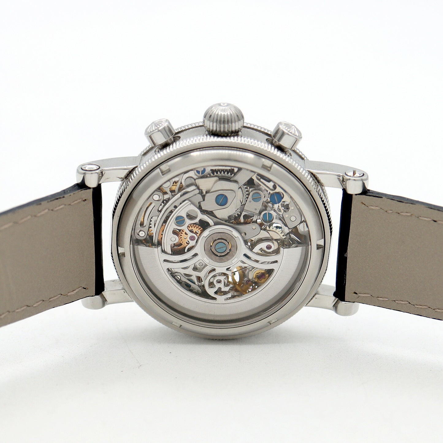 内部点検済 CHRONOSWISS クロノスイス ヴィータ クロノグラフ CH7523 741S スケルトン SS ステンレス 純正尾錠 メンズ 自動巻き 【6ヶ月保証】【腕時計】【中古】