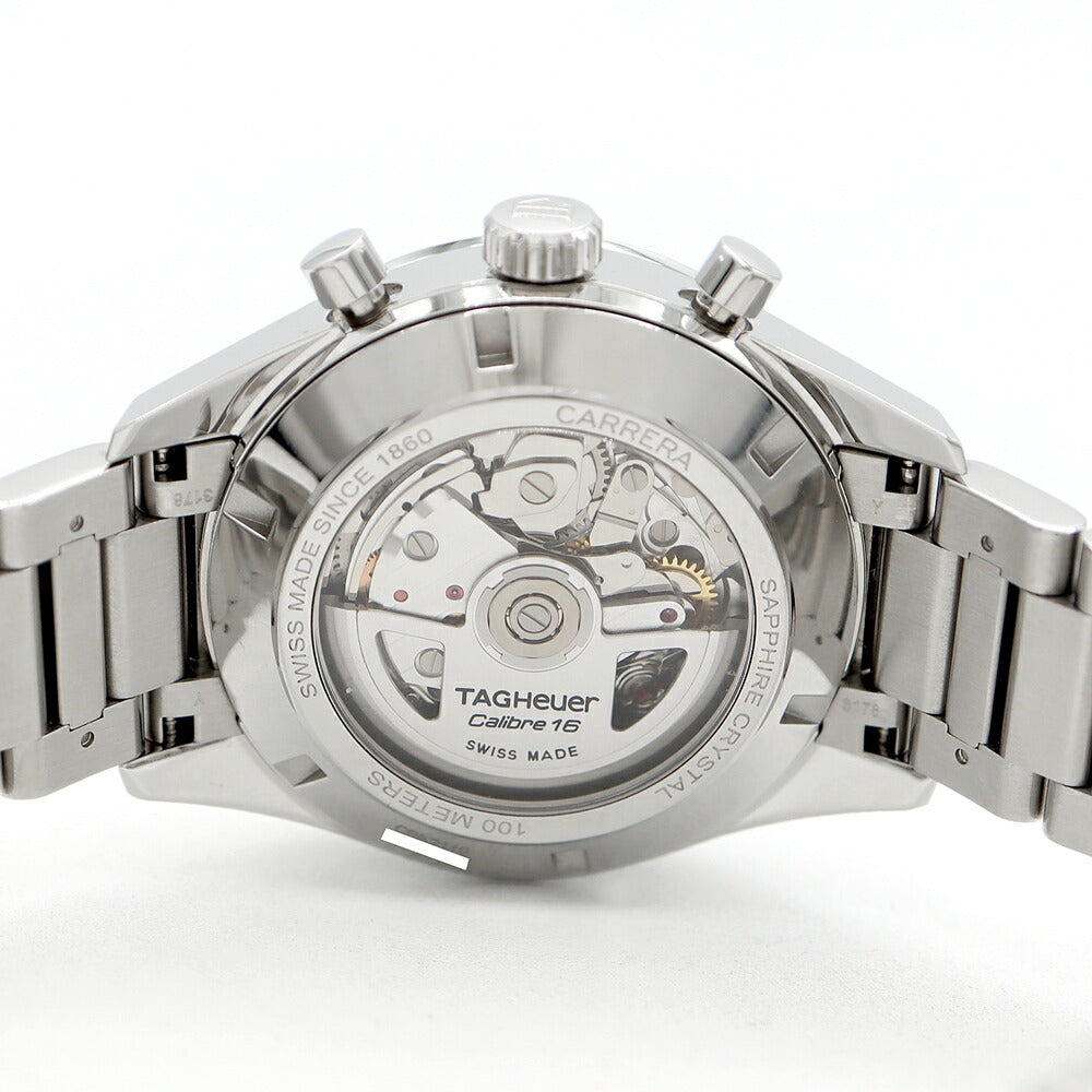 Internally inspected TAG Heuer Carrera Caliber 16 Chronograph CBK2110.BA0715 100m Water Resistant Date Back Scaling Small Second Black SS Stainless Steel Men's Automatic Winding [6 Month Warranty] [Watch] [Used]