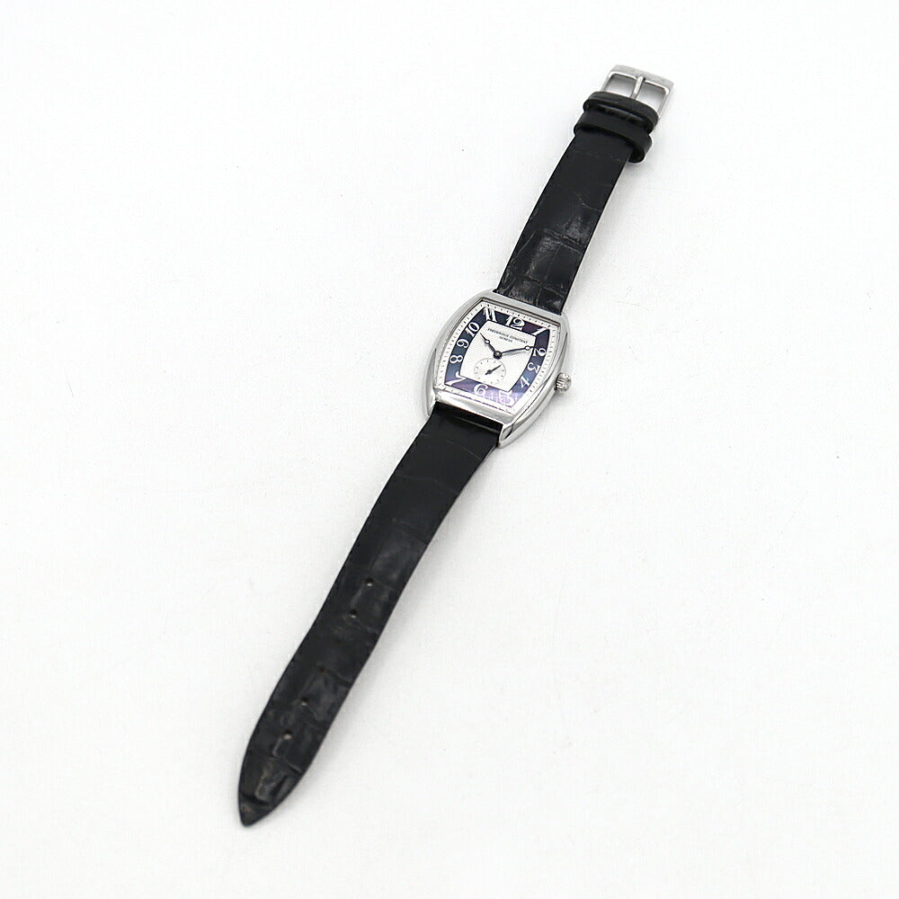 電池交換済 FREDERIQUE CONSTANT フレデリックコンスタント クラシックアールデコ FC235X3T25/6 スモールセコンド シルバー 黒 ブラックシェル SS ステンレス 純正ベルト 純正尾錠 メンズ レディース ボーイズ クォーツ【6ヶ月保証】【腕時計】【中古】
