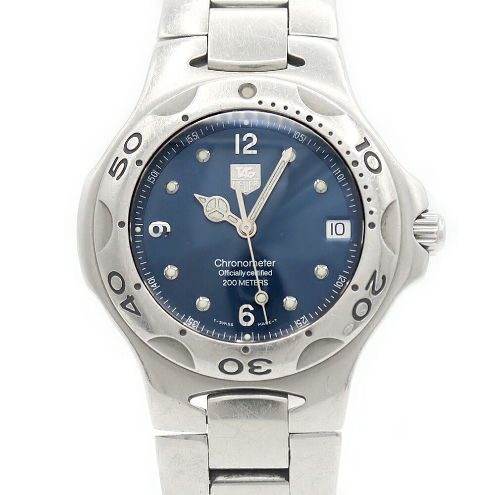 TAG Heuer タグホイヤー キリウム WL5113 BA0701 200m防水 クロノメーター デイト 青 ブルー SS ステンレス メンズ 自動巻き【6ヶ月保証】【腕時計】【中古】