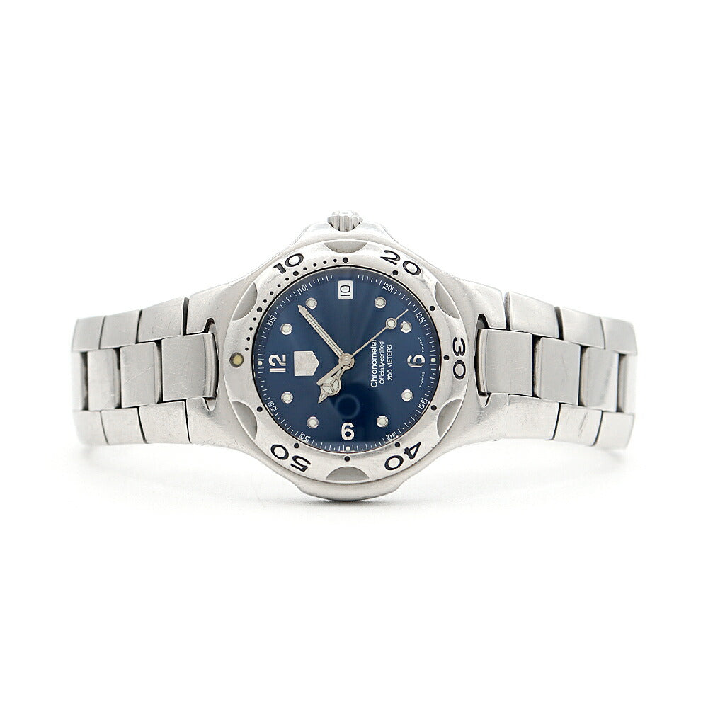 TAG Heuer タグホイヤー キリウム WL5113 BA0701 200m防水 クロノメーター デイト 青 ブルー SS ステンレス メンズ 自動巻き【6ヶ月保証】【腕時計】【中古】