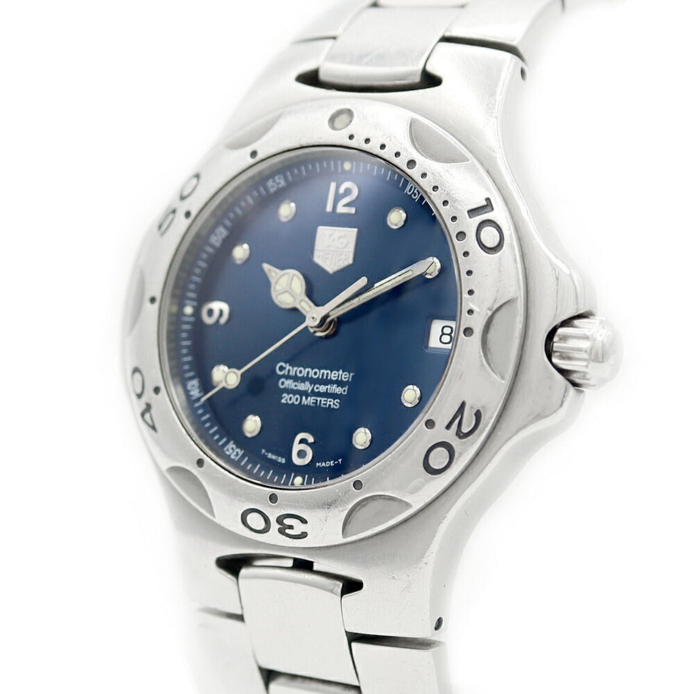 TAG Heuer タグホイヤー キリウム WL5113 BA0701 200m防水 クロノメーター デイト 青 ブルー SS ステンレス メンズ 自動巻き【6ヶ月保証】【腕時計】【中古】