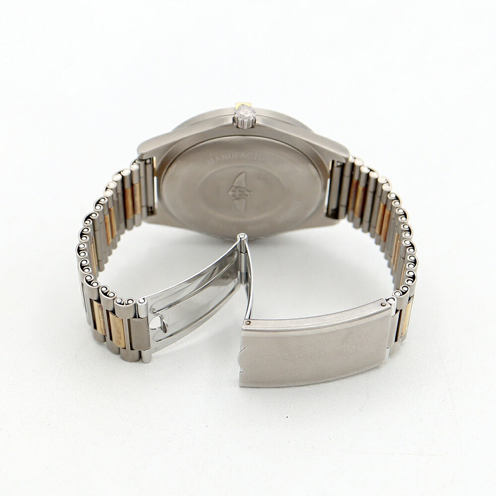 電池交換済 BREITLING ブライトリング エアロスペース F56060 デイト グレー Ti チタン YG イエローゴールド コンビ メンズ デジアナ クォーツ【6ヶ月保証】【腕時計】【中古】