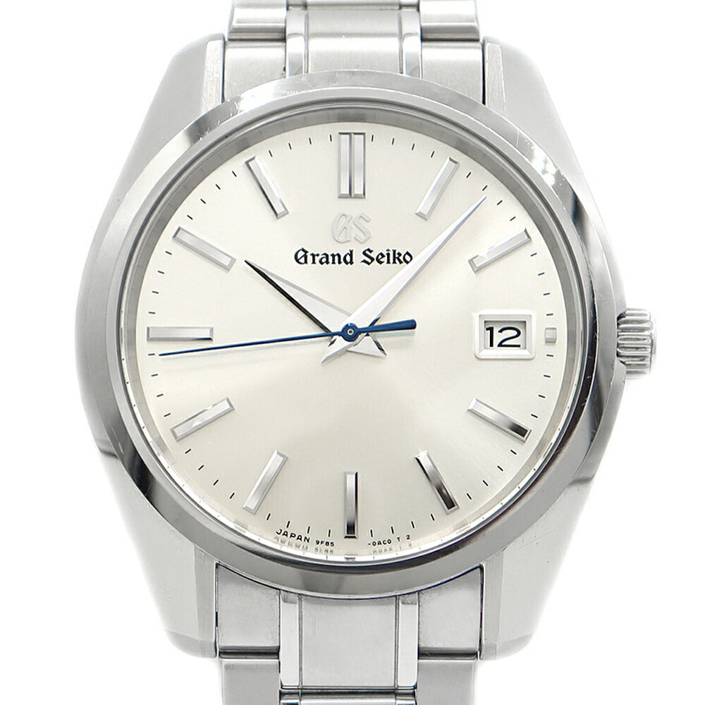 Battery replaced SEIKO GS Grand Seiko Heritage Collection 9F85-0AD0 100m Water Resistant Date Silver SS Stainless Steel Men's Quartz [6 Month Warranty] [Watch] [Used]