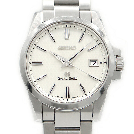 Battery replaced SEIKO GS Grand Seiko 9F62-0AA1 SBGX053 100m Water Resistant Date White SS Stainless Steel Men's Quartz [6 Month Warranty] [Watch] [Used]