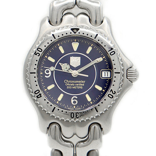 Internally inspected TAG Heuer S/el cell WG5214-P0 200m waterproof date navy SS stainless steel men's automatic winding [6 months warranty] [watch] [used]