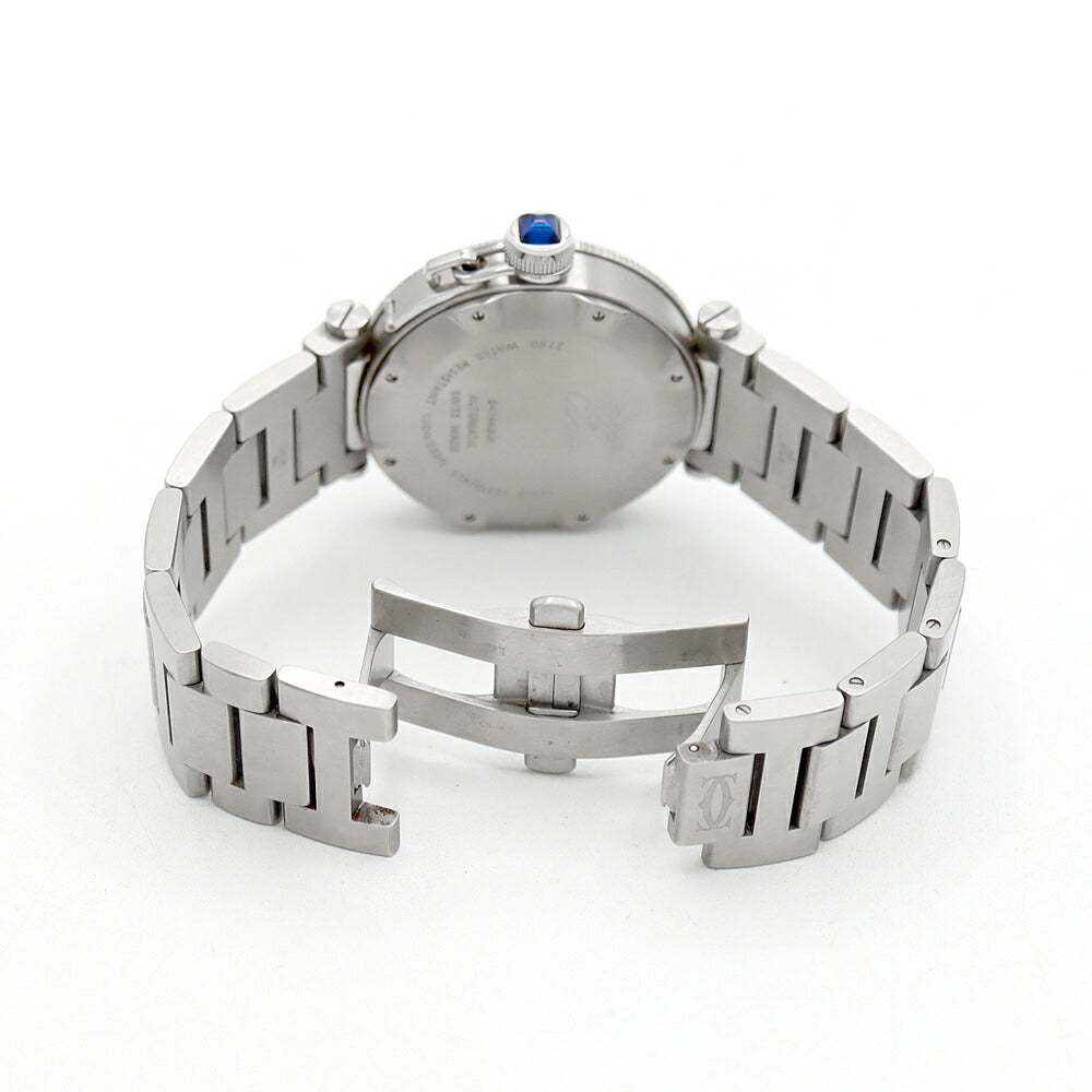 Cartier カルティエ パシャ シータイマー W31080M7 デイト 100m防水 シルバー SS ステンレス メンズ 自動巻き【6ヶ月保証】【腕時計】【中古】