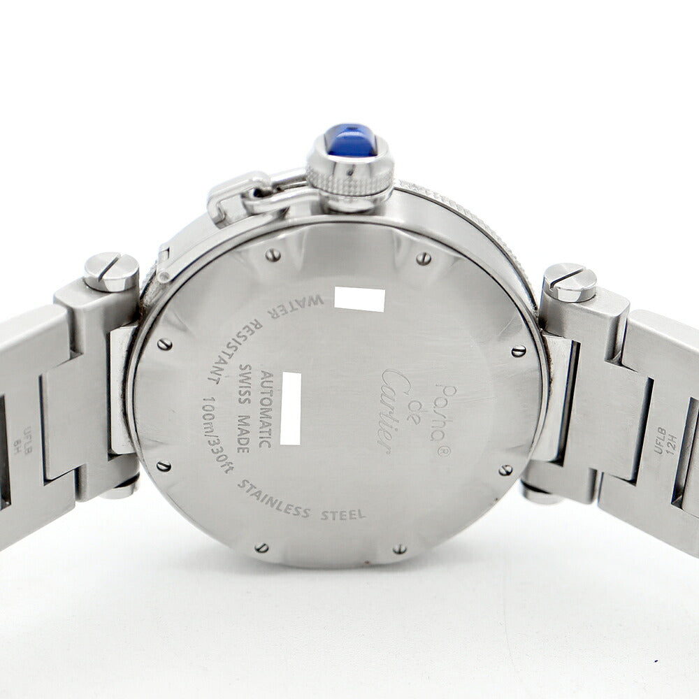 Cartier カルティエ パシャ シータイマー W31080M7 デイト 100m防水 シルバー SS ステンレス メンズ 自動巻き【6ヶ月保証】【腕時計】【中古】
