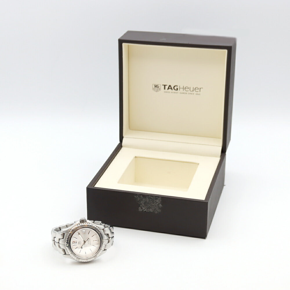 電池交換済 TAG Heuer タグホイヤー リンク WT1112 200m防水 デイト シルバー SS ステンレス メンズ クォーツ【6ヶ月保証】【腕時計】【中古】