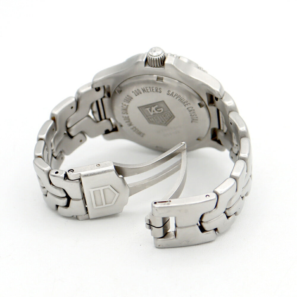電池交換済 TAG Heuer タグホイヤー リンク WT1112 200m防水 デイト シルバー SS ステンレス メンズ クォーツ【6ヶ月保証】【腕時計】【中古】