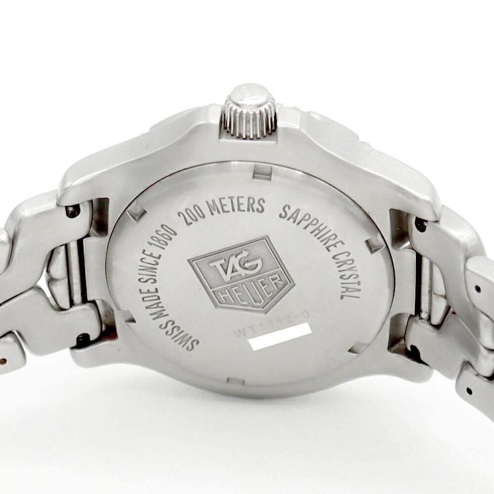 電池交換済 TAG Heuer タグホイヤー リンク WT1112 200m防水 デイト シルバー SS ステンレス メンズ クォーツ【6ヶ月保証】【腕時計】【中古】