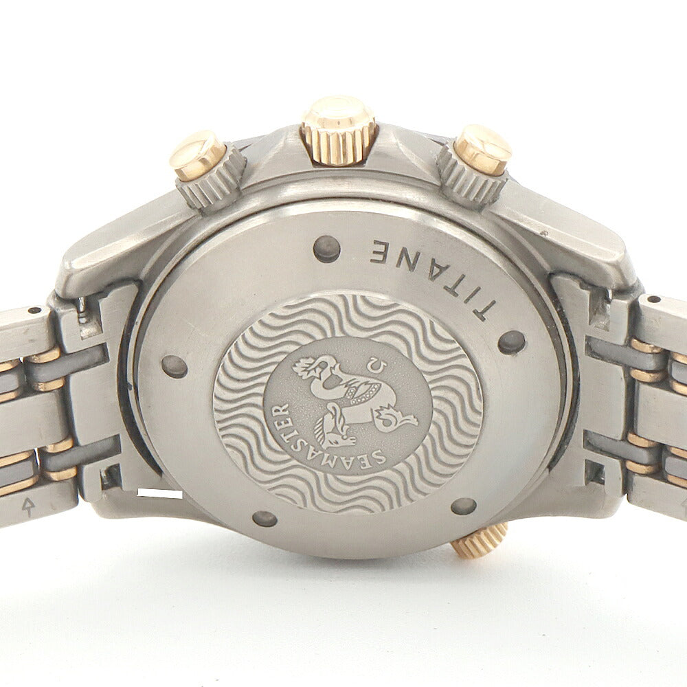 OMEGA Seamaster Professional 300 Chronograph 2297.80 Date 300m Water Resistant Navy Ti Titanium YG Yellow Gold Combi Men's Automatic Winding [6 Month Warranty] [Watch] [Used]