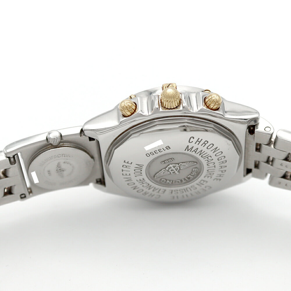 BREITLING Chronomat Bicoro UTC Module Chronograph B13350 B61172 100m Water Resistant Date Small Second Navy SS Stainless Steel YG Yellow Gold Combi Men's Automatic Quartz [6 Month Warranty] [Watch] [Used]