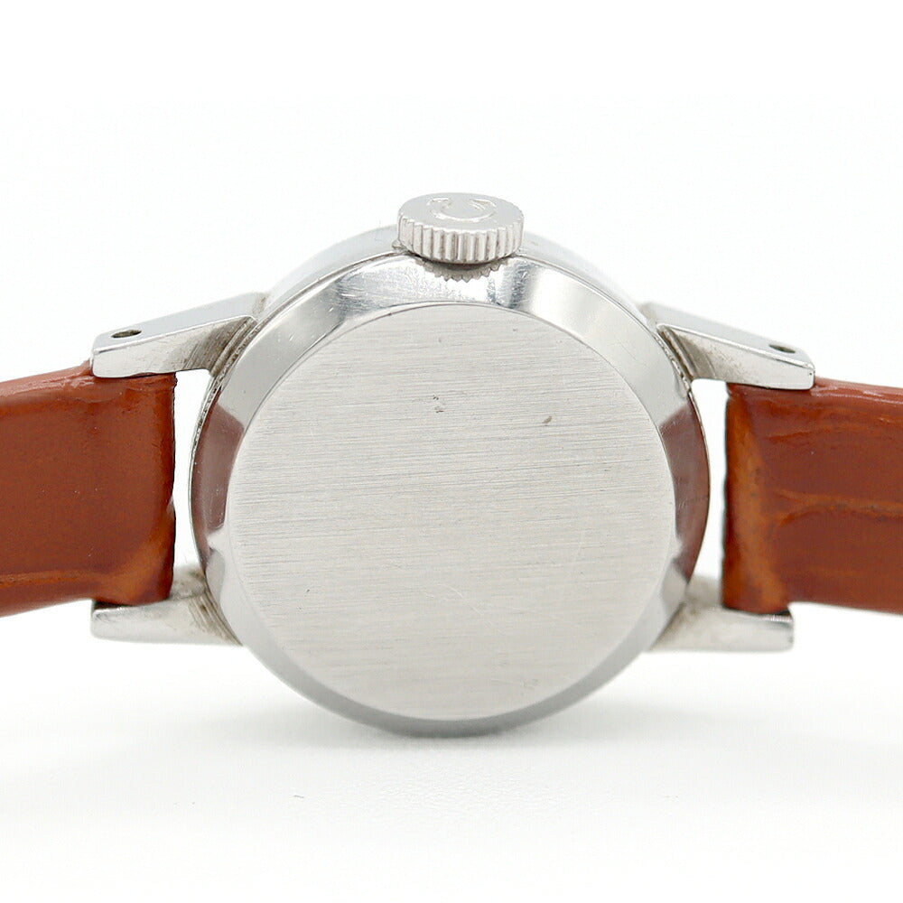 OMEGA Cut Glass 511.166 Cal.484 17 Jewels Silver SS Stainless Steel Ladies Manual Winding Antique Vintage [Watch] [Used]