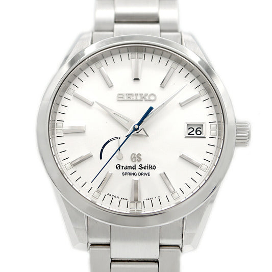 SEIKO Grand Seiko GS Heritage Collection 9R65-0BM0 SBGA099 Date Power Reserve 100m Water Resistant Silver SS Stainless Steel Men's Spring Drive [6 Month Warranty] [Watch] [Used]