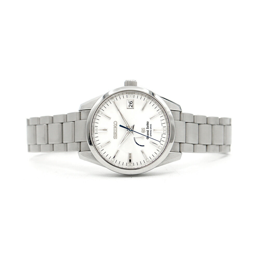SEIKO セイコー グランドセイコー GS ヘリテージコレクション 9R65-0BM0 SBGA099 デイト パワーリザーブ 100m防水 シルバー SS ステンレス メンズ スプリングドライブ【6ヶ月保証】【腕時計】【中古】