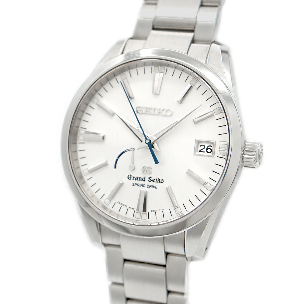 SEIKO セイコー グランドセイコー GS ヘリテージコレクション 9R65-0BM0 SBGA099 デイト パワーリザーブ 100m防水 シルバー SS ステンレス メンズ スプリングドライブ【6ヶ月保証】【腕時計】【中古】