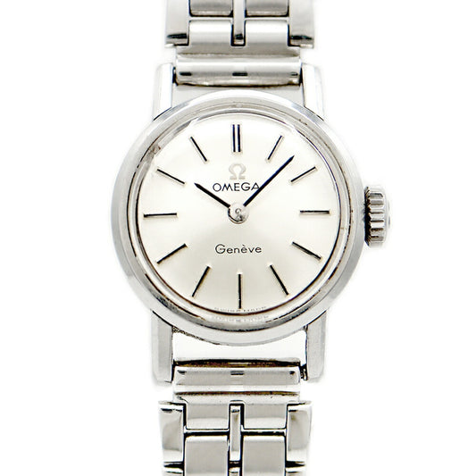 OMEGA オメガ ジュネーブ シーマスター 11000 SC-61 Cal.483 17石 シルバー SS ステンレス レディース 手巻き アンティーク ヴィンテージ【腕時計】【中古】