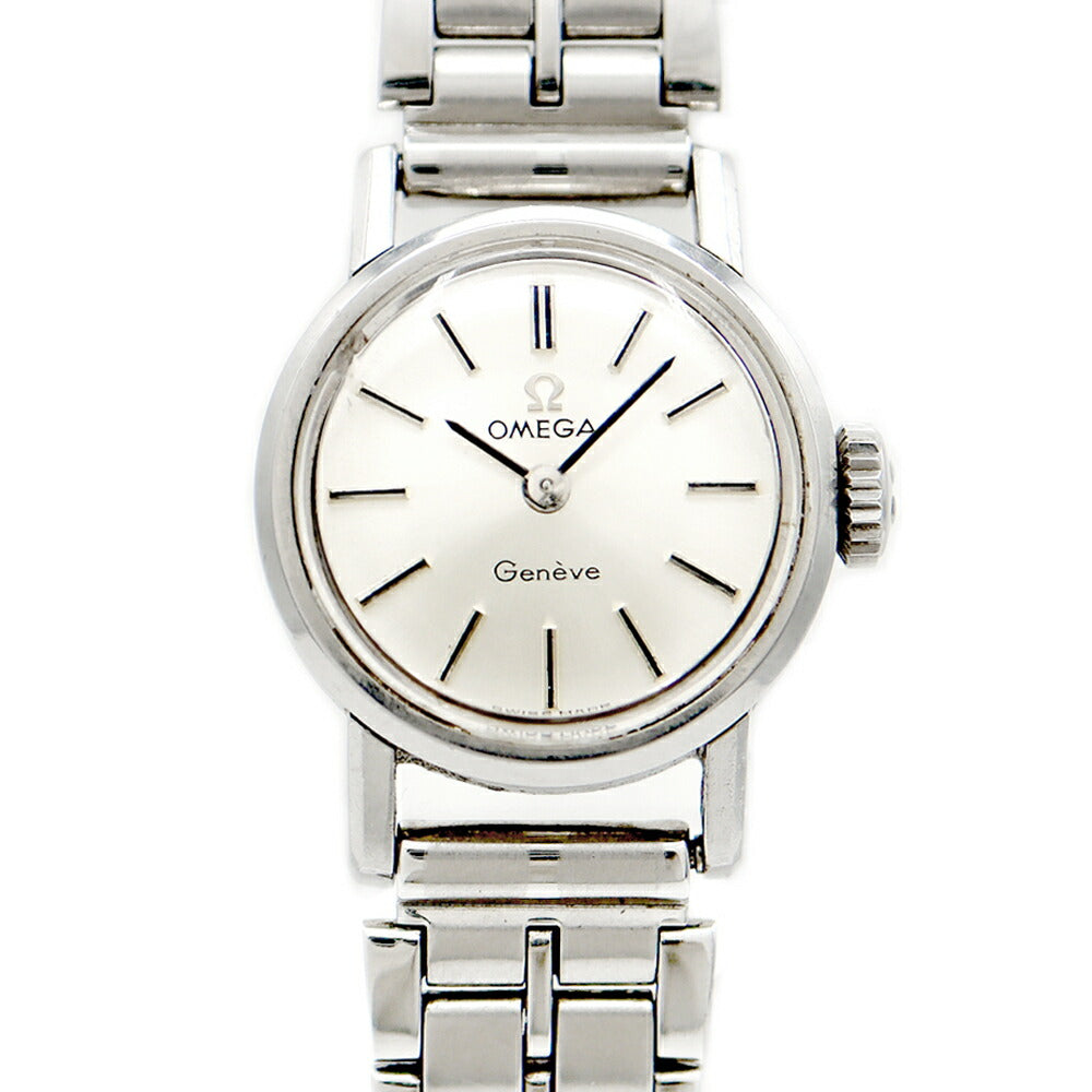 OMEGA Geneva Seamaster 11000 SC-61 Cal.483 17 Jewels Silver SS Stainless Steel Ladies Manual Winding Antique Vintage [Watch] [Used]