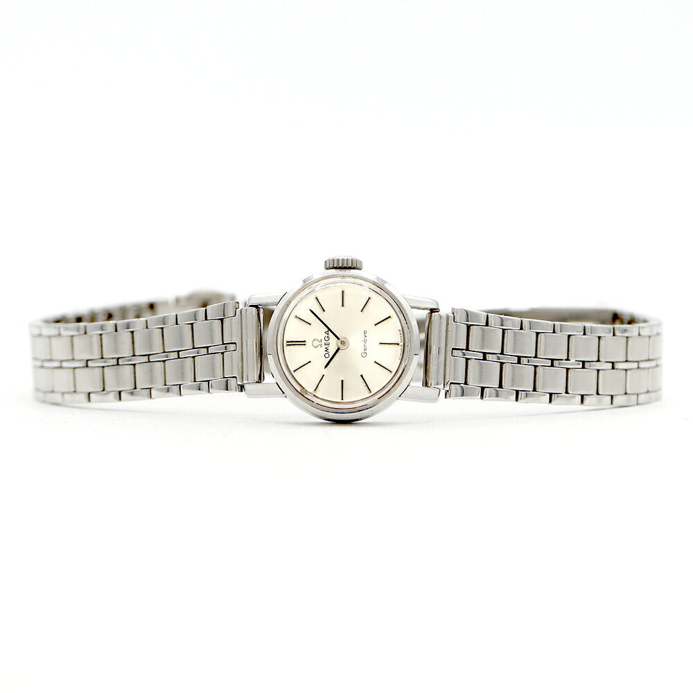 OMEGA オメガ ジュネーブ シーマスター 11000 SC-61 Cal.483 17石 シルバー SS ステンレス レディース 手巻き アンティーク ヴィンテージ【腕時計】【中古】