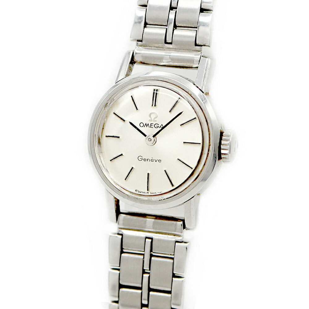 OMEGA Geneva Seamaster 11000 SC-61 Cal.483 17 Jewels Silver SS Stainless Steel Ladies Manual Winding Antique Vintage [Watch] [Used]