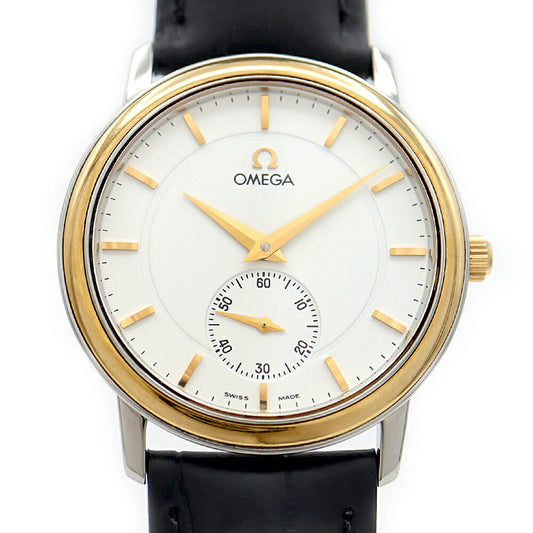 OMEGA Omega De Ville Prestige 4720.31.11 Small Second White White SS Stainless Steel YGP Yellow Gold Combination Genuine Buckle Men's Manual Winding [6 Month Warranty] [Watch] [Used]