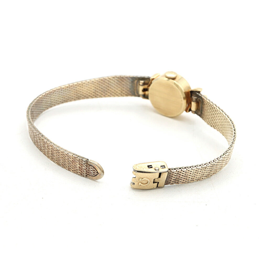 OMEGA オメガ AA7799 168 59 Cal.485 17石 シルバー K14YG K10YGP イエローゴールド レディース 手巻き アンティーク ヴィンテージ【腕時計】【中古】