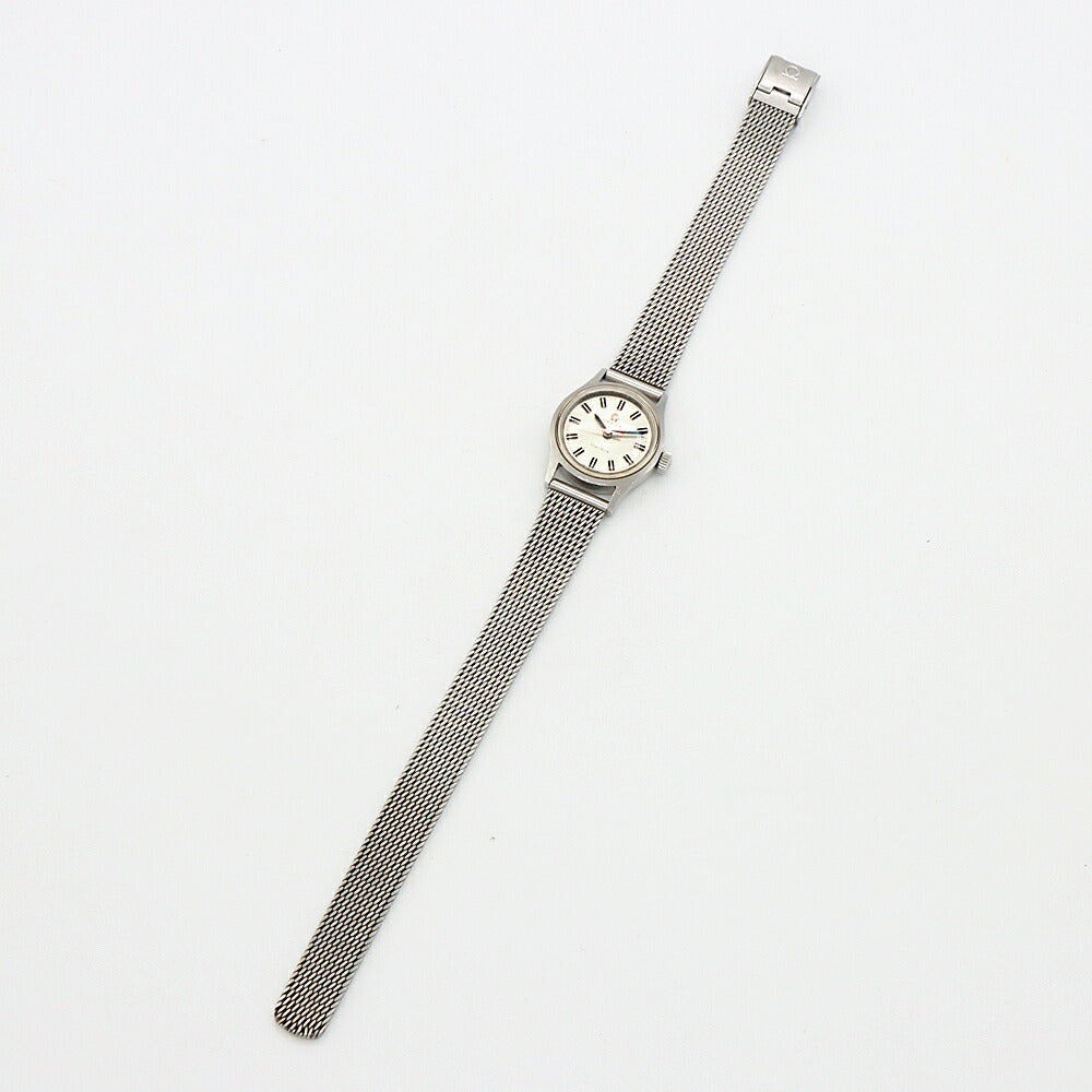 OMEGA オメガ Geneve ジュネーブ 585.018 515.012 Cal.630 17石 シルバー SS ステンレス レディース 手巻き アンティーク ヴィンテージ【腕時計】【中古】