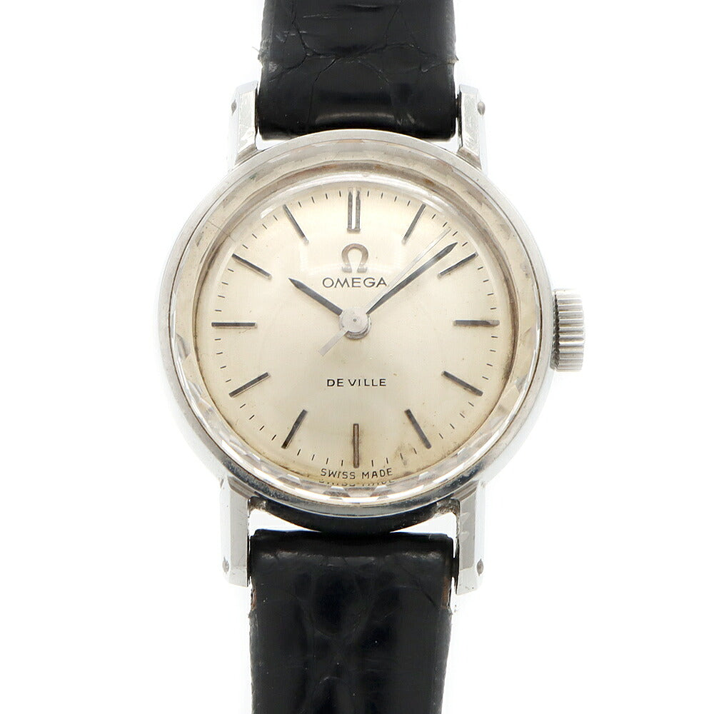 OMEGA オメガ DeVille デビル 531.004 Cal.630 17石 シルバー SS ステンレス レディース 手巻き デヴィル アンティーク ヴィンテージ【腕時計】【中古】
