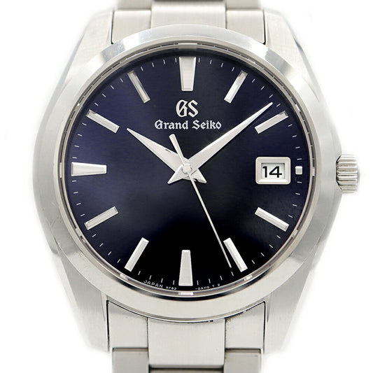 Battery replaced SEIKO GS Grand Seiko Heritage Collection 9F82-0AF0 Date 100m Water Resistant Blue Midnight Blue SS Stainless Steel Men's Quartz [6 Month Warranty] [Watch] [Used]