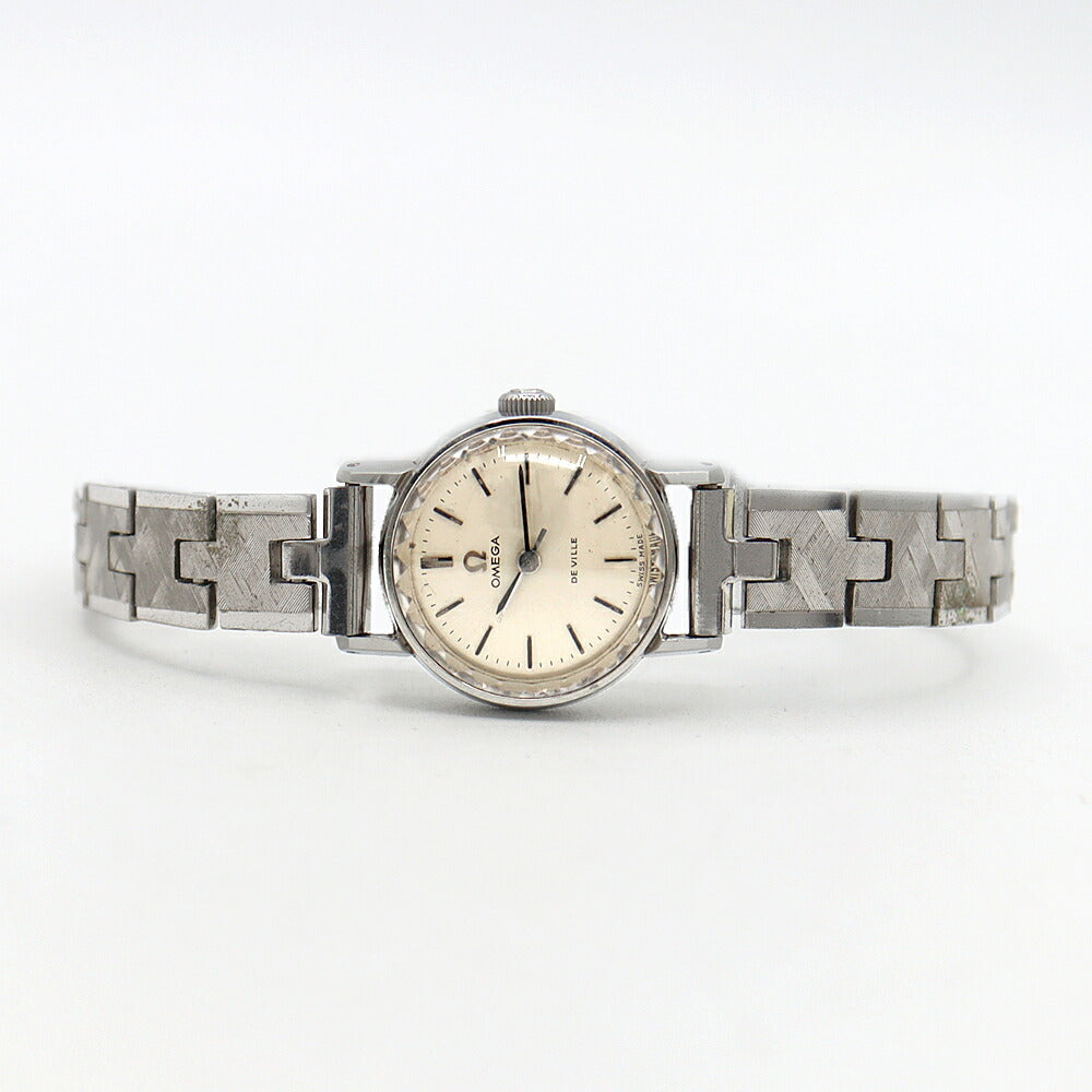 OMEGA オメガ DeVille デビル 531.004 Cal.630 17石 シルバー SS ステンレス レディース デヴィル 手巻き アンティーク ヴィンテージ【腕時計】【中古】