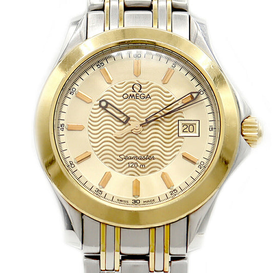 Battery replaced OMEGA Seamaster 120 2311.11 Date Gold YG Yellow Gold SS Stainless Steel Combi Men's Quartz [6 Month Warranty] [Watch] [Used]