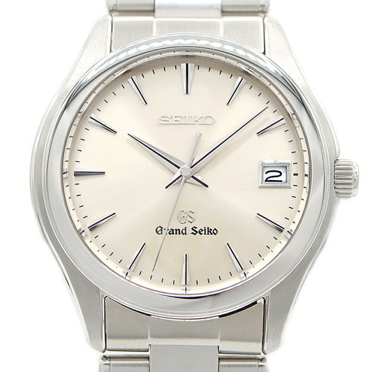 Battery replaced SEIKO GS Grand Seiko 9F62-0A10 SBGX005 Date 100m waterproof silver SS stainless steel men's quartz [6 month warranty] [watch] [used]