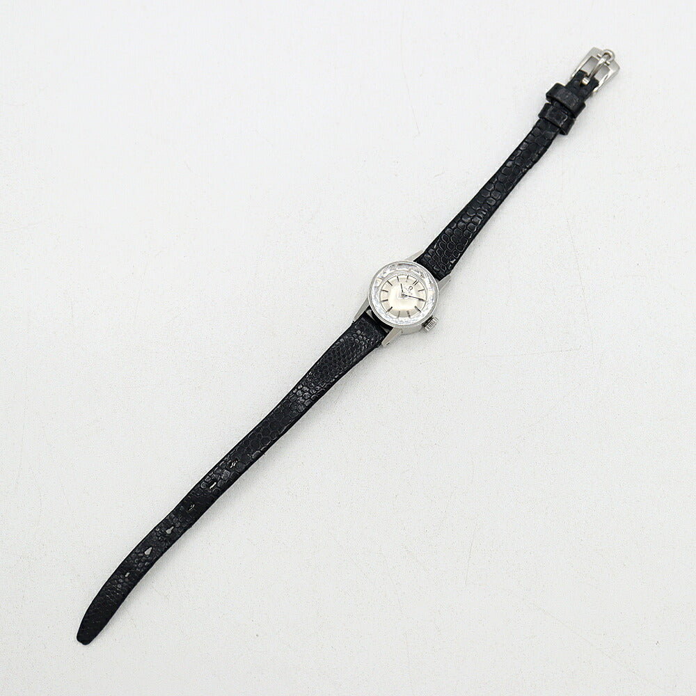 OMEGA オメガ カットガラス 511.088 Cal.483 17石 シルバー SS ステンレス 純正尾錠 レディース 手巻き アンティーク ヴィンテージ【腕時計】【中古】