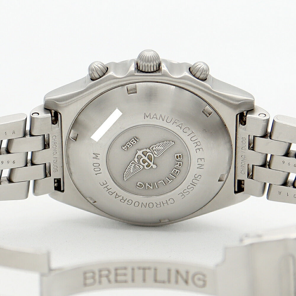 BREITLING ブライトリング クロノマット ブラックバード A13050 クロノグラフ デイト 100m防水 黒 ブラック SS ステンレス メンズ 自動巻き【6ヶ月保証】【腕時計】【中古】