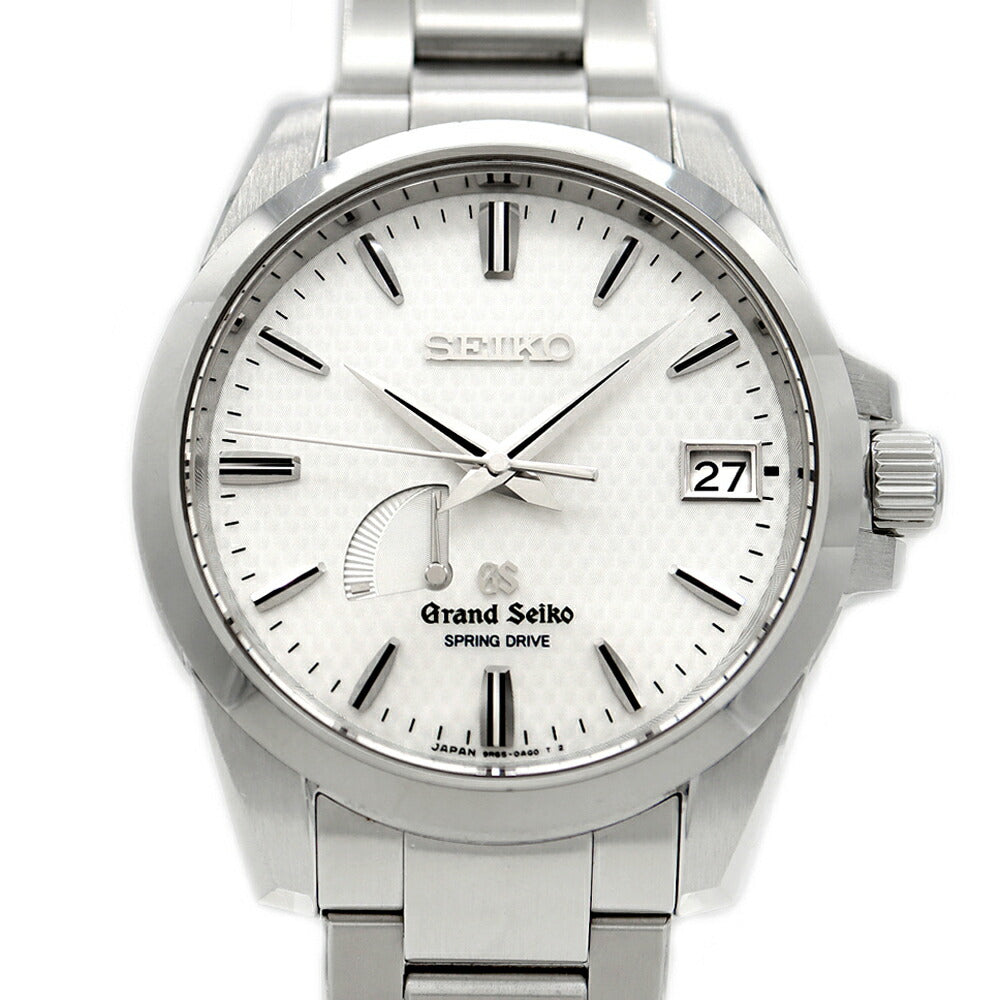 SEIKO GS Grand Seiko Spring Drive 9R65-0AG1 Power Reserve Date 100m Water Resistant White SS Stainless Steel Men's Automatic Winding [6 Month Warranty] [Watch] [Used]