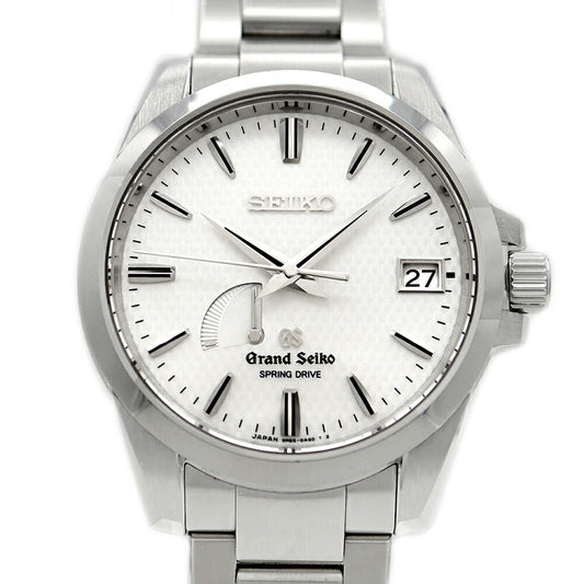 SEIKO GS Grand Seiko Spring Drive 9R65-0AG1 Power Reserve Date 100m Water Resistant White SS Stainless Steel Men's Automatic Winding [6 Month Warranty] [Watch] [Used]