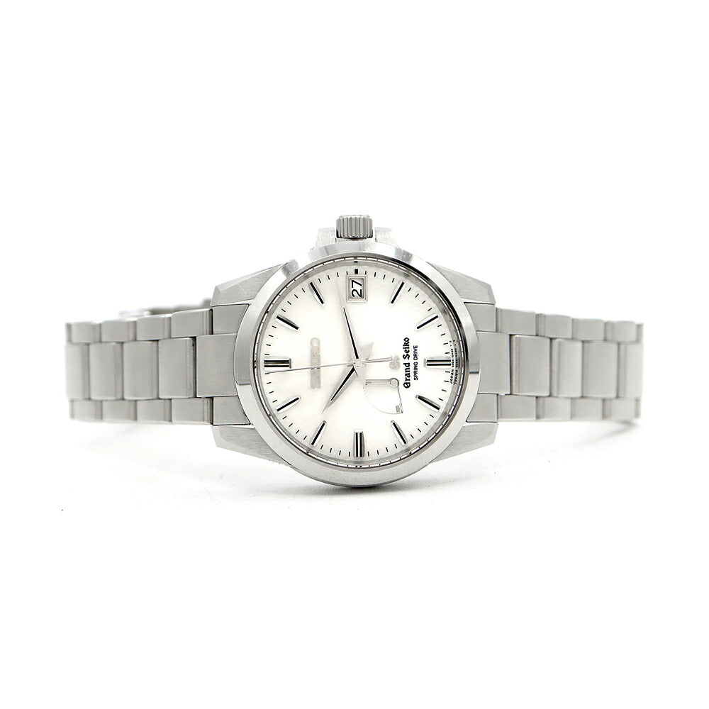 SEIKO GS Grand Seiko Spring Drive 9R65-0AG1 Power Reserve Date 100m Water Resistant White SS Stainless Steel Men's Automatic Winding [6 Month Warranty] [Watch] [Used]