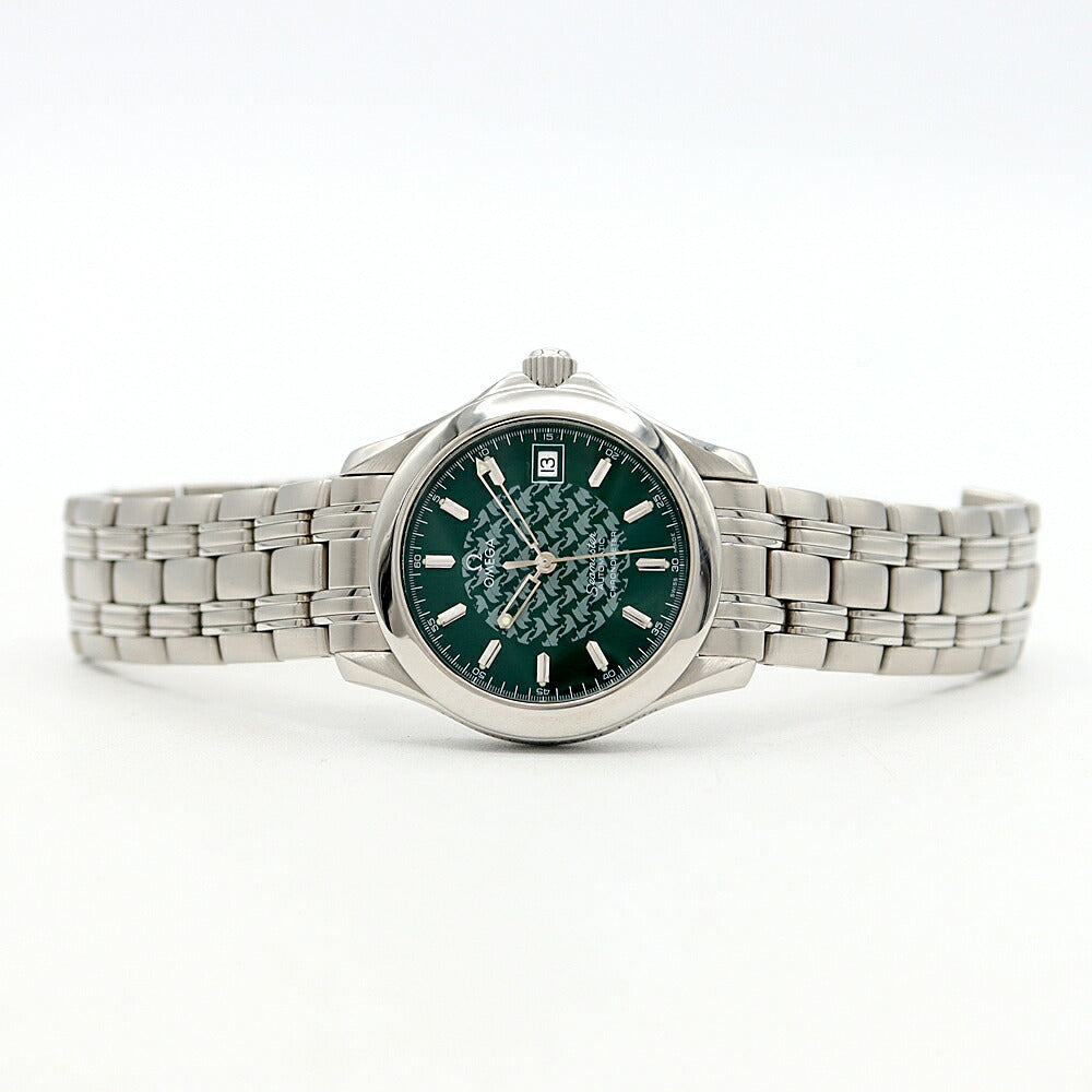 OMEGA Omega Seamaster 120 Jacques Mayol 1998 Limited to 4500 pieces 2506.70 Date 120m Water Resistant Green SS Stainless Steel Men's Automatic Winding [6 Month Warranty] [Watch] [Used]