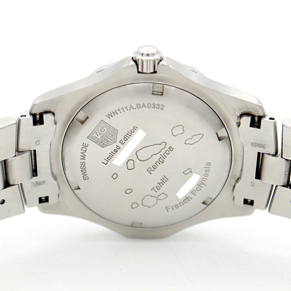 電池交換済 TAG Heuer タグホイヤー 2000 エクスクルーシブ ランギロア タヒチ 3000本限定 WN111A BA0332 デイト 緑 グリーン SS ステンレス メンズ クォーツ【6ヶ月保証】【腕時計】【中古】