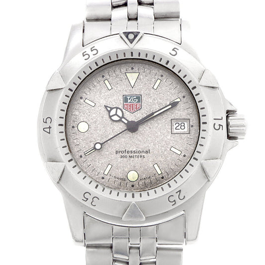 電池交換済 TAG Heuer タグホイヤー プロフェッショナル 200 WD1211-K-20 デイト 200m防水 グレー SS ステンレス メンズ クォーツ【6ヶ月保証】【腕時計】【中古】