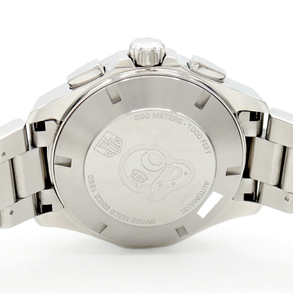 Internally inspected TAG Heuer Aquaracer Caliber 16 Chronograph CAY2112 BA0927 Date 300m Water Resistant Blue SS Stainless Steel Men's Automatic Winding [6 Month Warranty] [Watch] [Used]