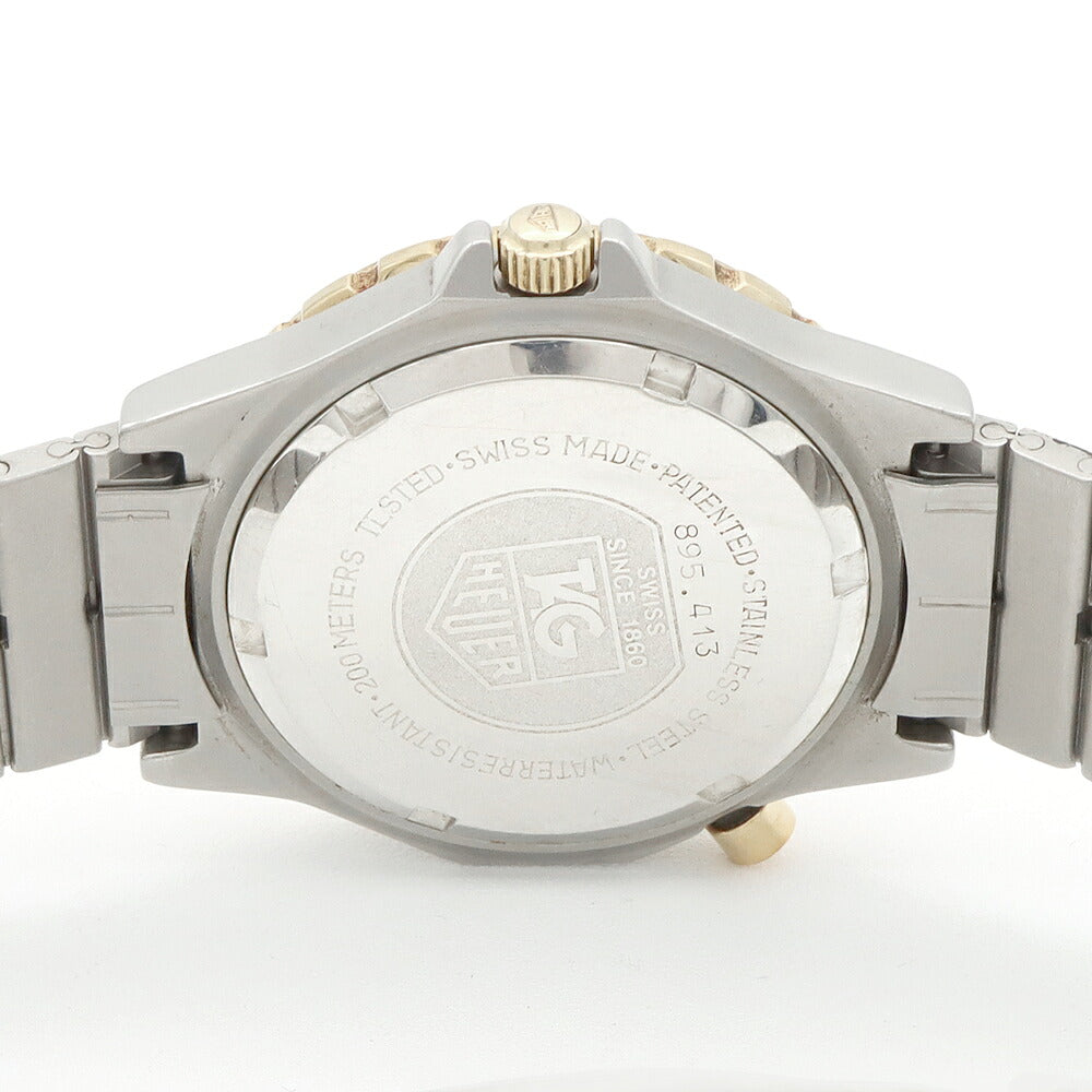 OH済 TAG Heuer タグホイヤー エアライン GMT 895.413 デイト 200m防水 ゴールド SS ステンレス YGP イエローゴールド コンビ メンズ クォーツ【6ヶ月保証】【腕時計】【中古】