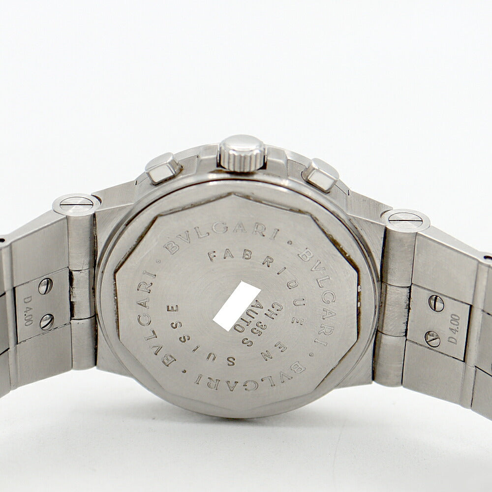 BVLGARI ブルガリ ディアゴノ スポーツ クロノグラフ CH35S スモールセコンド デイト 黒 ブラック SS ステンレス メンズ 自動巻き【6ヶ月保証】【腕時計】【中古】