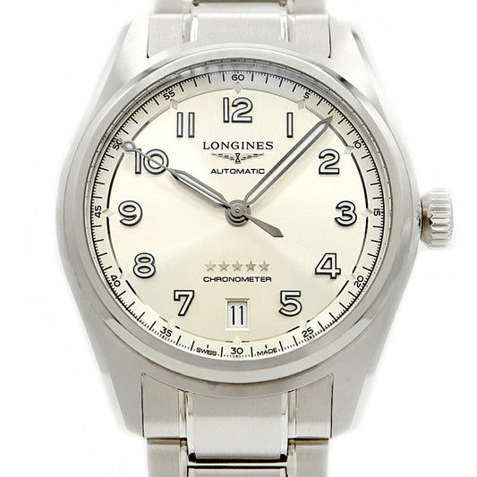 LONGINES Longines Spirit L3.410.4 Date 100m Waterproof Silver SS Stainless Steel Men's Automatic Winding [6 Month Warranty] [Watch] [Used]