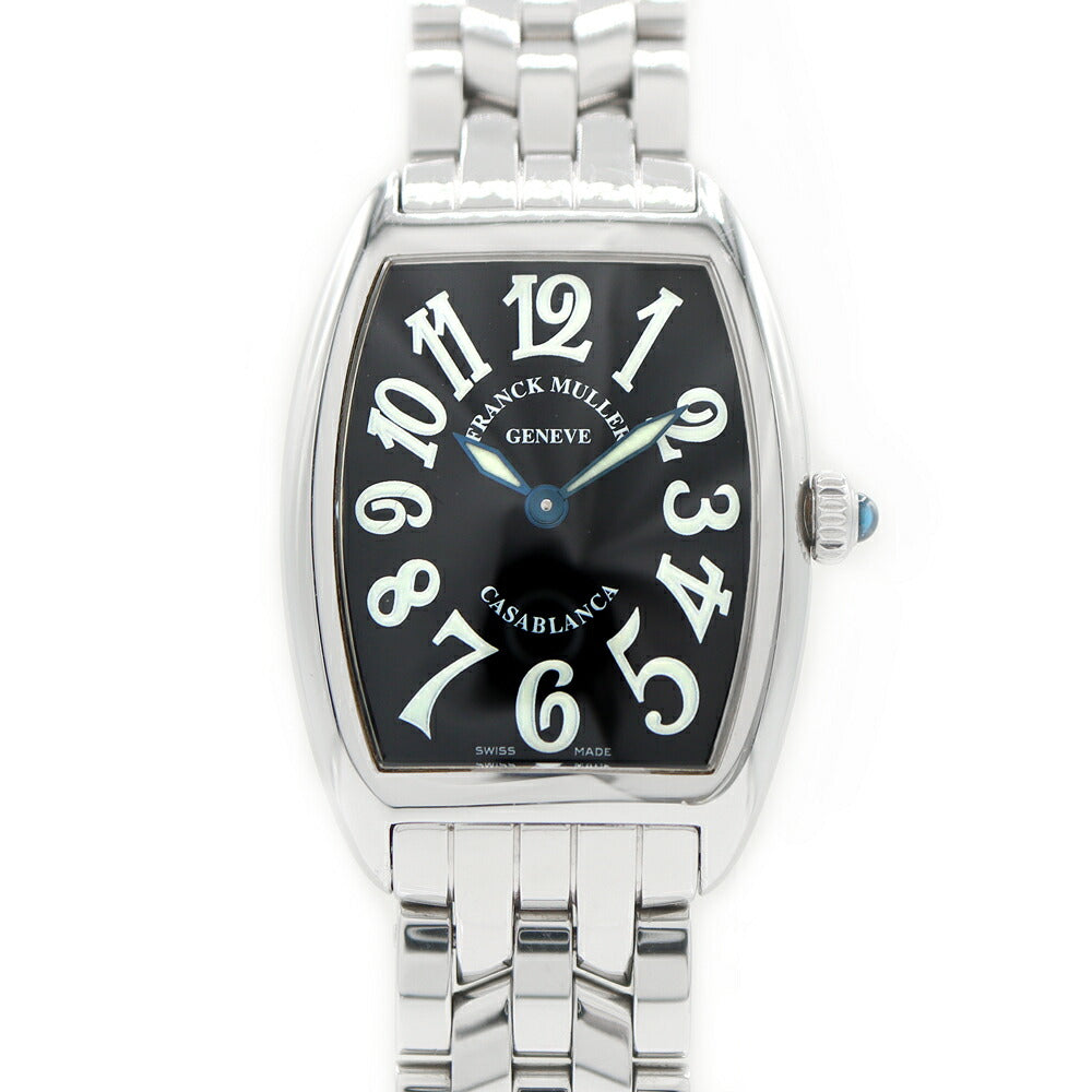 Battery replaced FRANCK MULLER Casablanca 1752 QZ Black SS Stainless Steel Ladies Quartz [6 Month Warranty] [Used] [Watch]