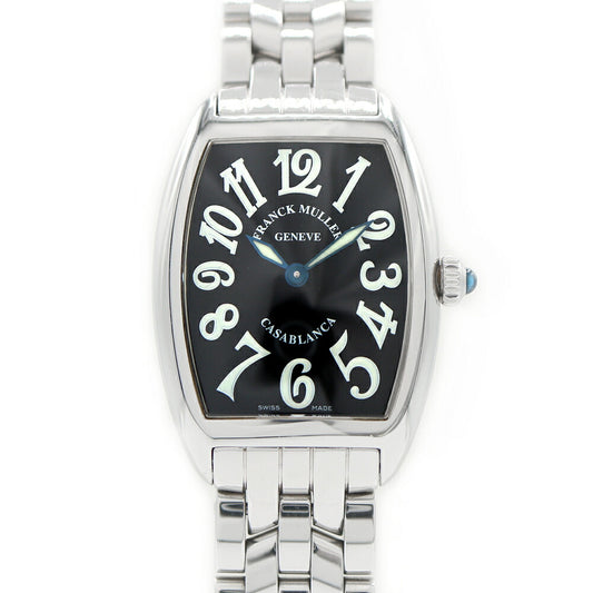 Battery replaced FRANCK MULLER Casablanca 1752 QZ Black SS Stainless Steel Ladies Quartz [6 Month Warranty] [Used] [Watch]